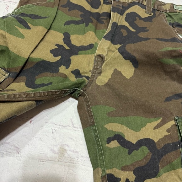Military uniform Men's Camouflage Cargo Pants Size Medium GuC Vintage 90s issue - Picture 9 of 11